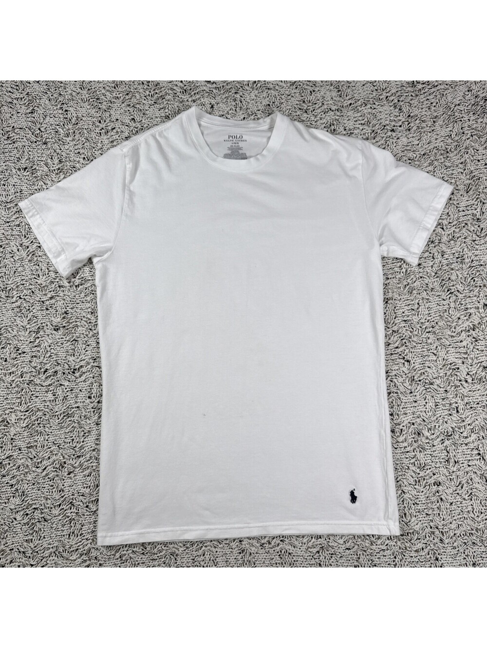 Men’s White Polo Ralph Lauren T-Shirt Size L Classic Fit 100% cotton